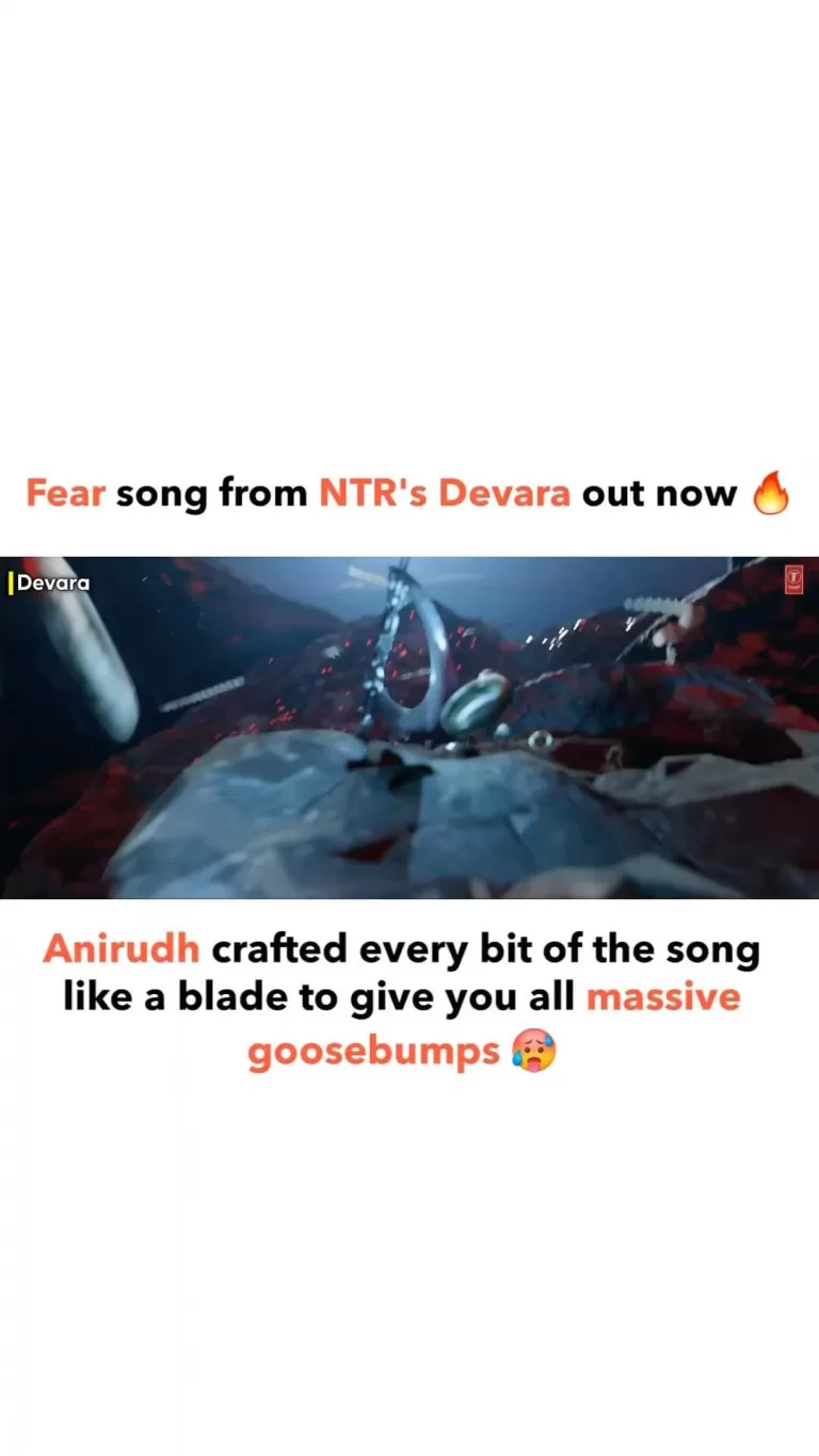 Hot and Sexy Video of Bollywood Actress in #FearSong: A Visual Treat with Detailed Costumes and Sets – Featuring an Anirudhofficial Musical Score and KoratalaSiva