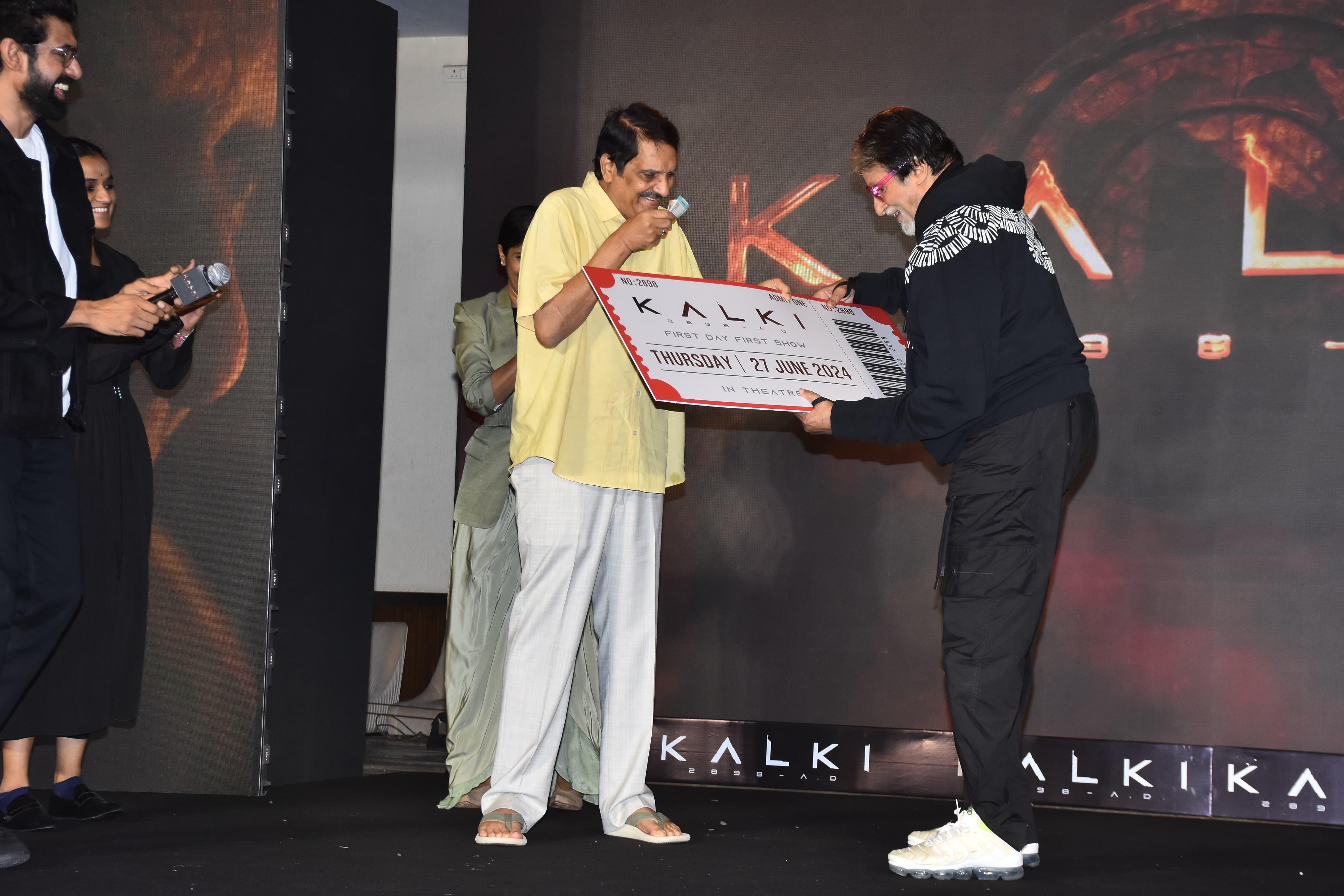 Amitabh Bachchan buys first ticket of Kalki 2898 AD