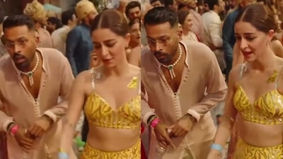 Hardik Pandya and Ananya Panday at Anant Ambani and Radhika Merchant's wedding