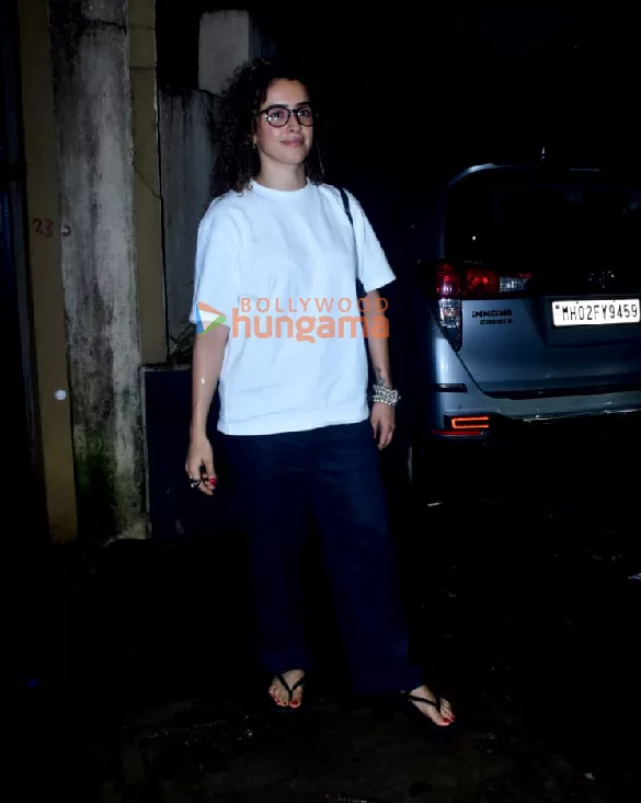 Sanya Malhotra Spotted in Bandra: All Glitz and Glam