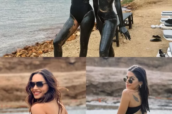 Bollywood new Besties Manushi Chhillar and Alaya F enjoying the mud bath ....