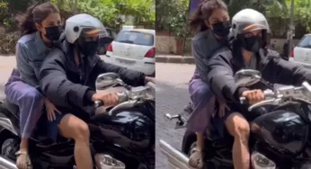 Rhea Chakraborty spotted riding sans helmet with rumoured beau Nikhil Kamath; netizens question safety