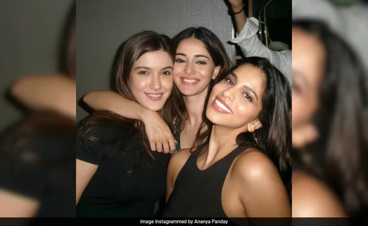 Ananya Panday’s Birthday Bash: Posing with Eternal Besties Suhana Khan and Shanaya Kapoor – Because What’s a Party Without a Starry Selfie?