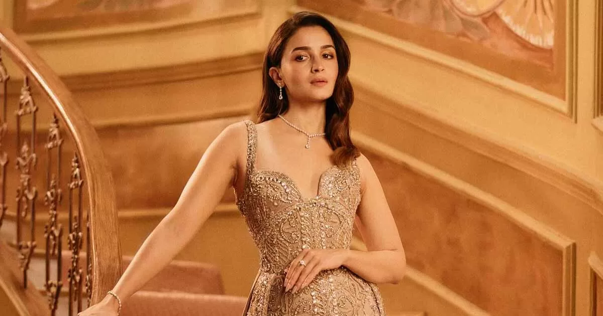 Alia Bhatt Channels Her Inner Bridgerton in Dazzling Gold and Metallic Ensembles for Latest Ad—Because What’s Subtle, Right?