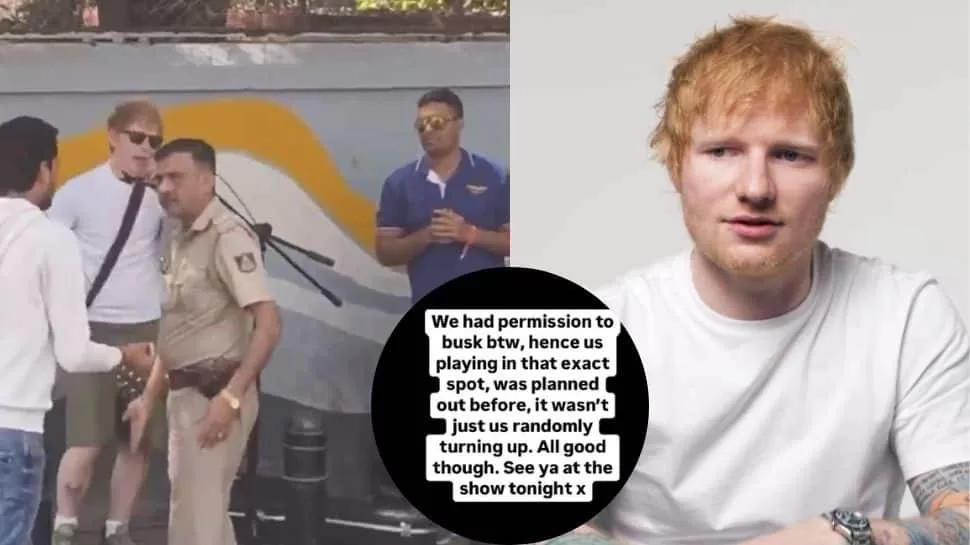 Ed Sheeran’s Bengaluru Busking Blocked by Cops: ‘But We Had a Green Light!’ | Celeb Chatter