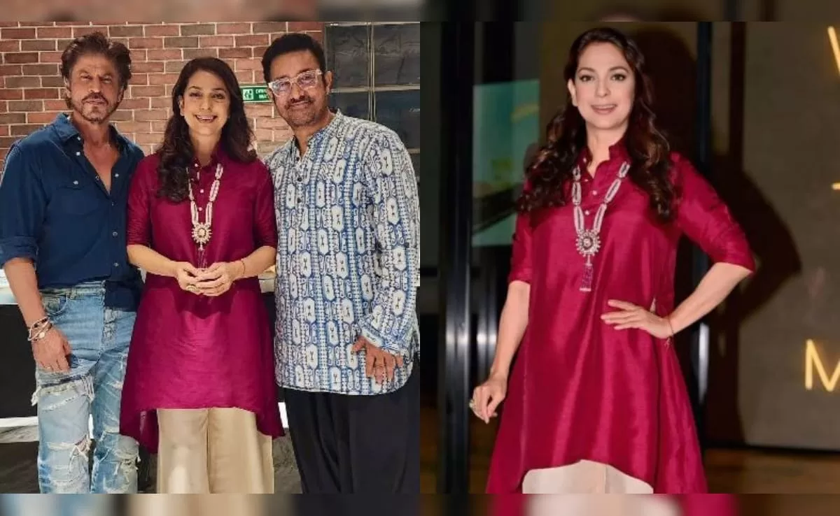 Juhi Chawla Posts Snaps with Shah Rukh and Aamir at Junaid Khan’s Movie Screening, Because Why Not Remind Us Who Her Famous Friends Are?