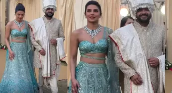 Priyanka Chopra Dazzles in a Sparkling Turquoise Lehenga and a Necklace with More Emeralds Than Your Bank Account at Her Brother’s Wedding – Plus, Nita Ambani and Shloka Make a Cameo!