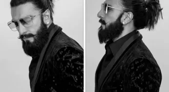 Ranveer Singh attempts to revolutionize power dressing with his all-black velvet getup, shades, and a man bun—because why not?