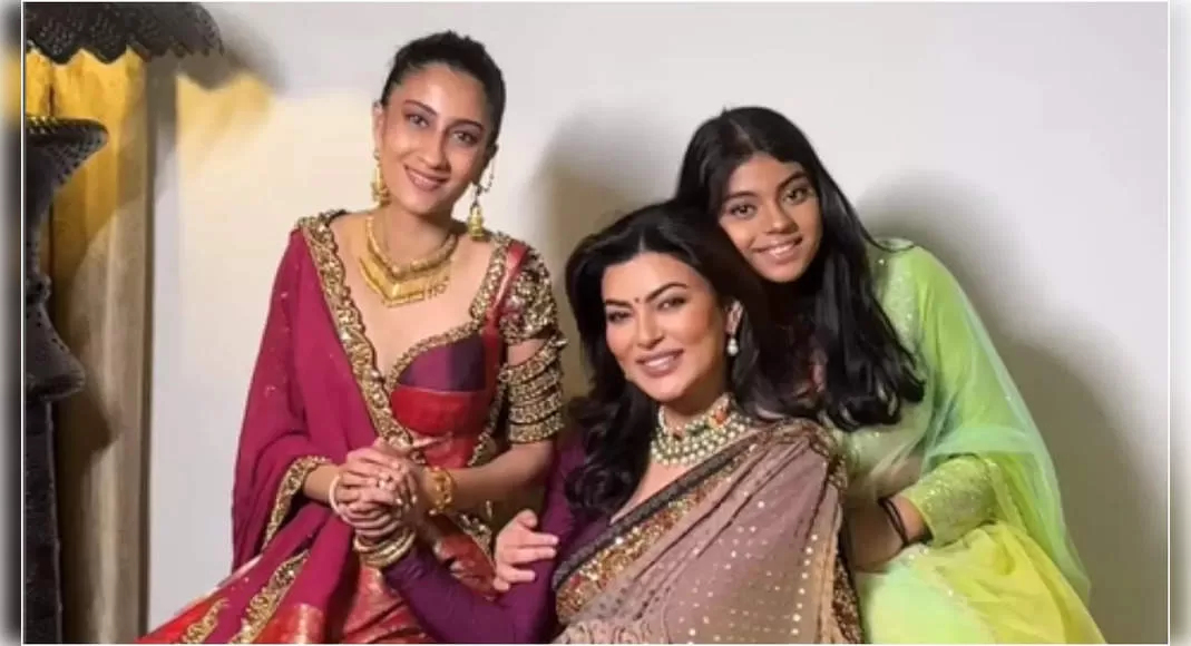 Sushmita Sen’s Daughters Steal the Spotlight in Her Recent ‘Wedding’ Snap | Bollywood Buzz